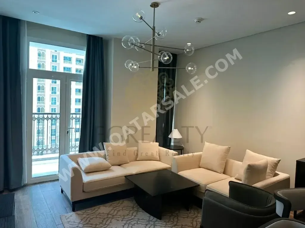 1 Bedrooms  Apartment  For Rent  in Doha -  The Pearl  Fully Furnished