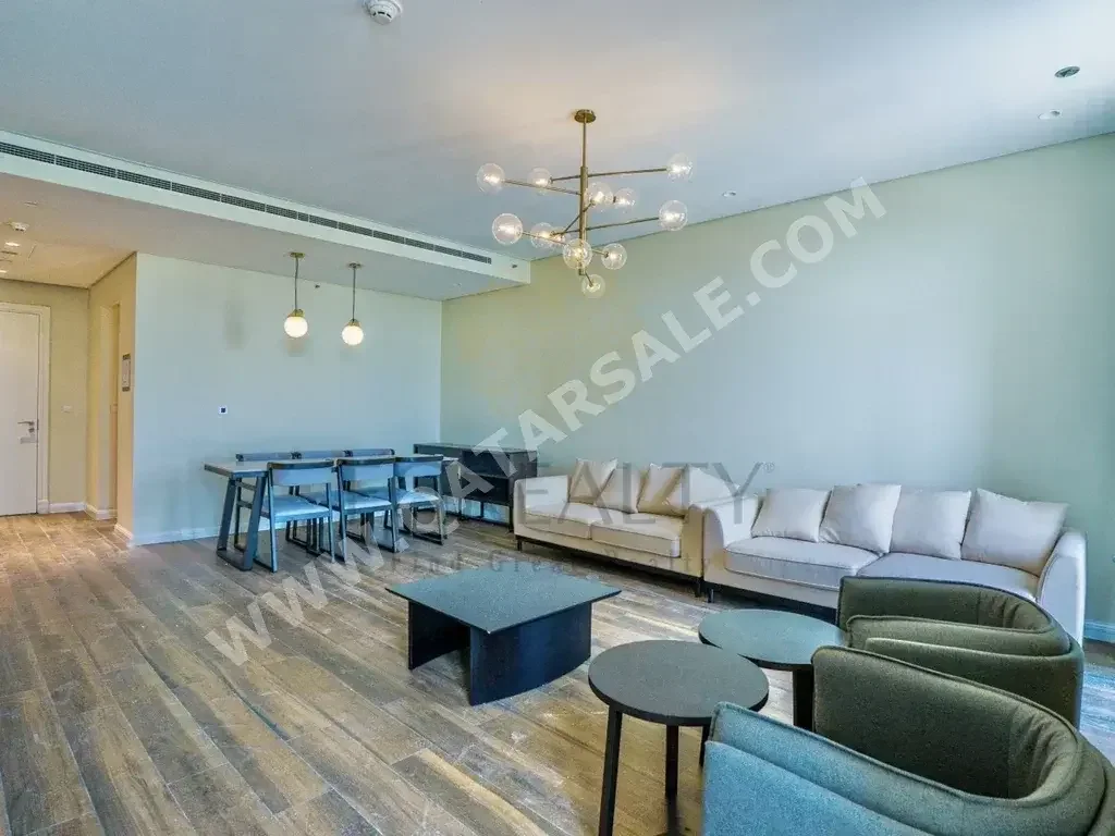 3 Bedrooms  Apartment  For Rent  in Doha -  The Pearl  Fully Furnished