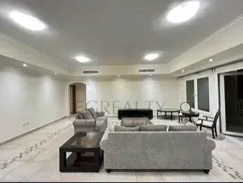 3 Bedrooms  Apartment  For Rent  in Doha -  The Pearl  Not Furnished