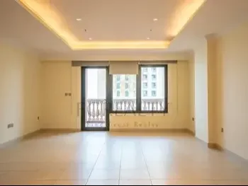 2 Bedrooms  Apartment  For Rent  in Doha -  The Pearl  Not Furnished