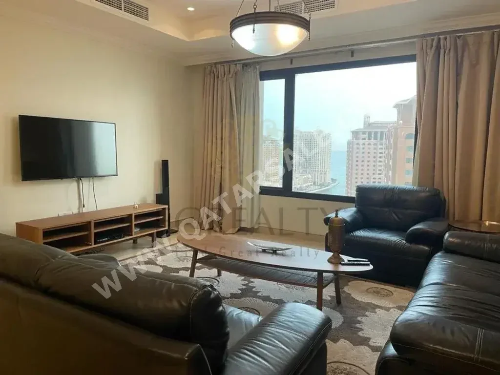 1 Bedrooms  Apartment  For Rent  in Doha -  The Pearl  Fully Furnished