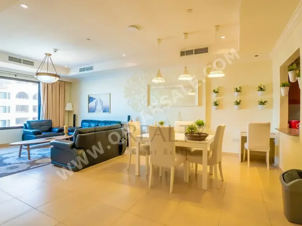 1 Bedrooms  Apartment  For Rent  in Doha -  The Pearl  Fully Furnished