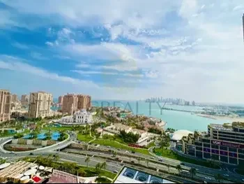 2 Bedrooms  Apartment  For Rent  in Doha -  The Pearl  Fully Furnished