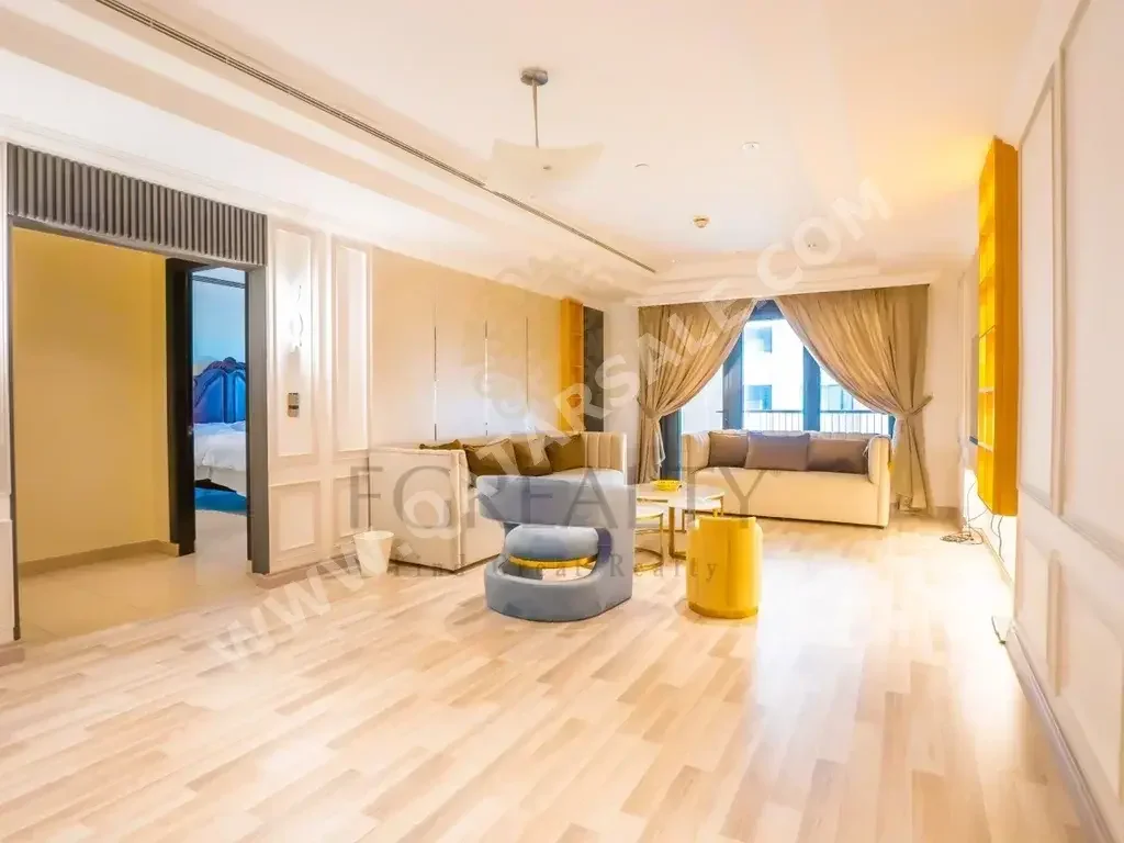 1 Bedrooms  Apartment  For Rent  in Doha -  The Pearl  Fully Furnished