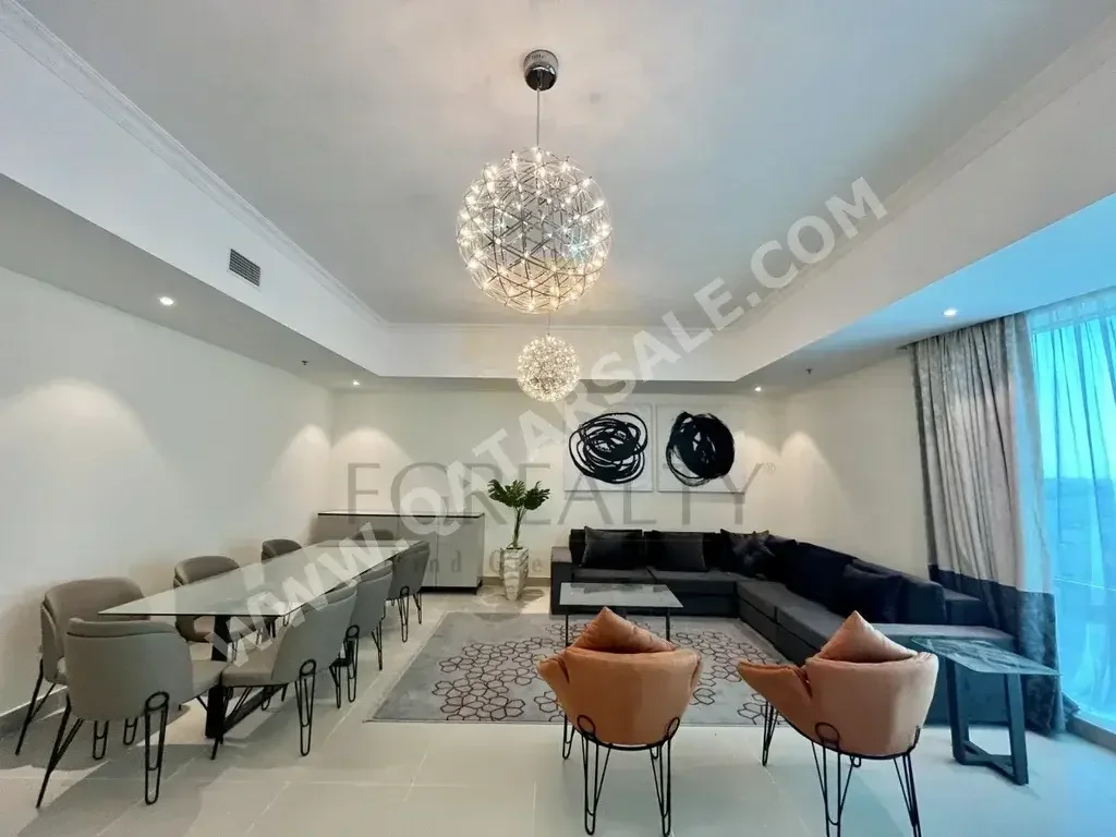 2 Bedrooms  Apartment  For Rent  in Doha -  West Bay  Fully Furnished