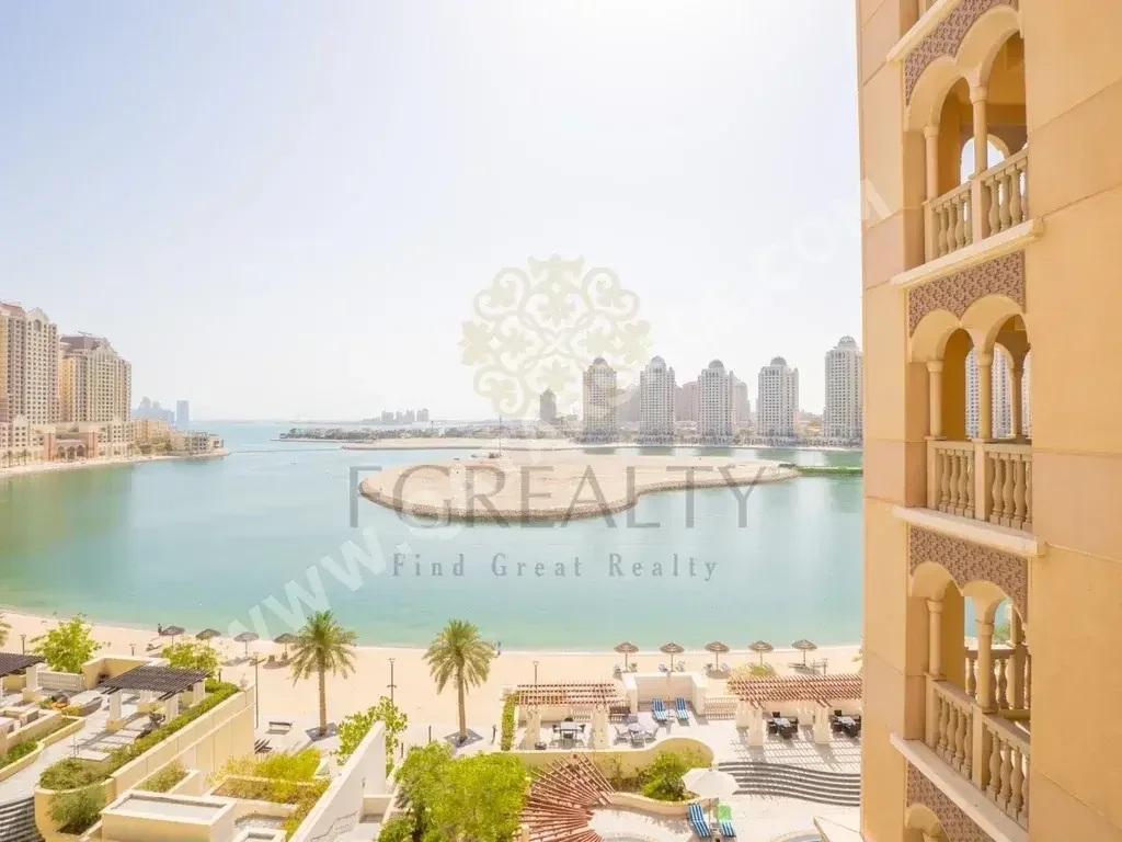 3 Bedrooms  Apartment  For Rent  in Doha -  The Pearl  Not Furnished