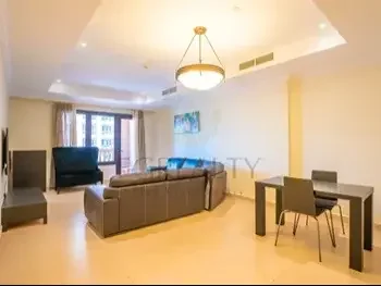 1 Bedrooms  Apartment  For Rent  in Doha -  The Pearl  Fully Furnished