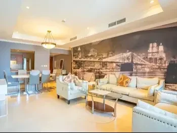 1 Bedrooms  Apartment  For Rent  in Doha -  The Pearl  Fully Furnished