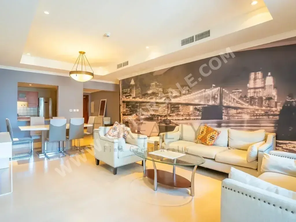 1 Bedrooms  Apartment  For Rent  in Doha -  The Pearl  Fully Furnished