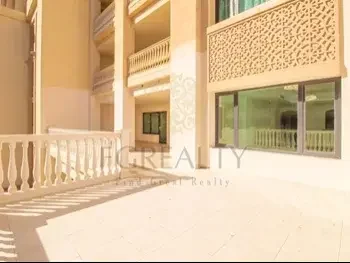 2 Bedrooms  Apartment  For Rent  in Doha -  The Pearl  Not Furnished