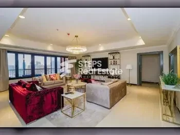 3 Bedrooms  Apartment  For Rent  in Doha -  The Pearl  Fully Furnished