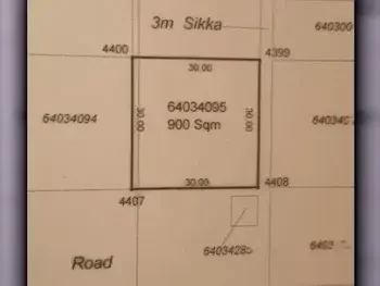 Lands For Sale in Doha  - Al Dafna  -Area Size 900 Square Meter