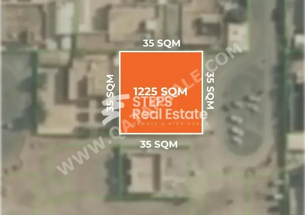 Lands For Sale in Doha  - Al Duhail  -Area Size 1,225 Square Meter