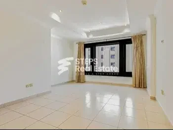 1 Bedrooms  Apartment  For Rent  in Doha -  The Pearl  Semi Furnished