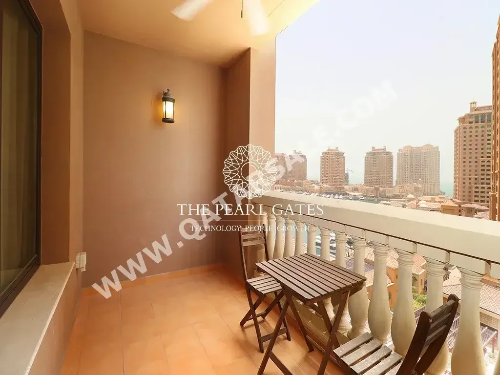 1 Bedrooms  Apartment  For Rent  in Doha -  The Pearl  Fully Furnished