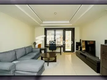 1 Bedrooms  Apartment  For Rent  in Doha -  The Pearl  Fully Furnished