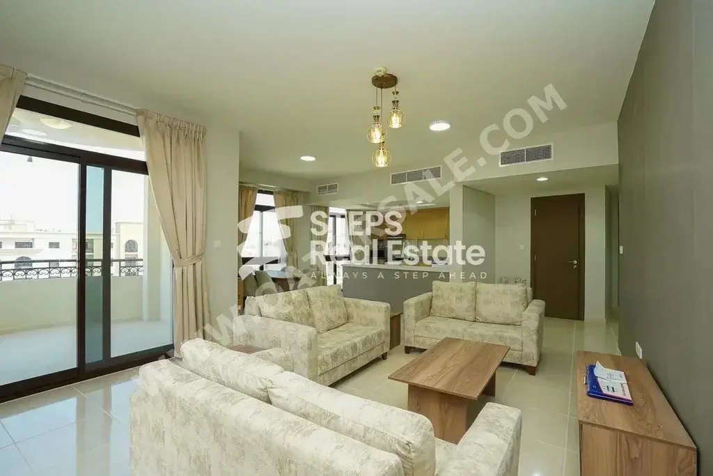 3 Bedrooms  Apartment  For Rent  in Lusail -  Fox Hills  Fully Furnished