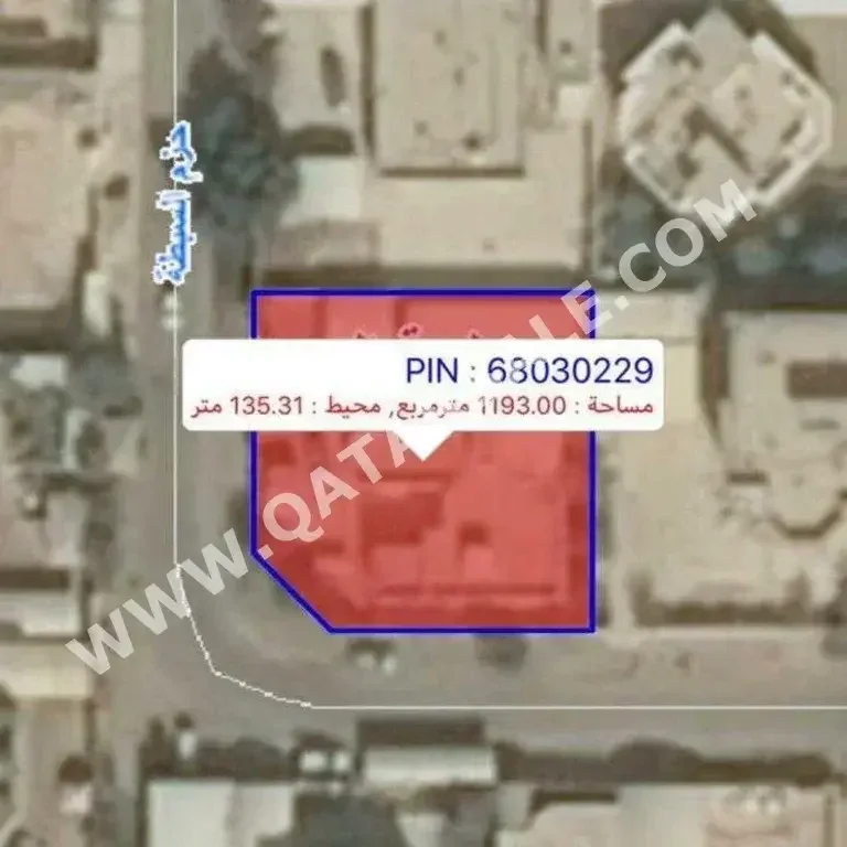 اراضي للبيع في الدوحة  - جريان نجيمة  -المساحة 1,193 متر مربع