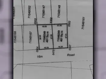 Lands For Sale in Umm Salal  - Umm Salal Ali  -Area Size 461 Square Meter