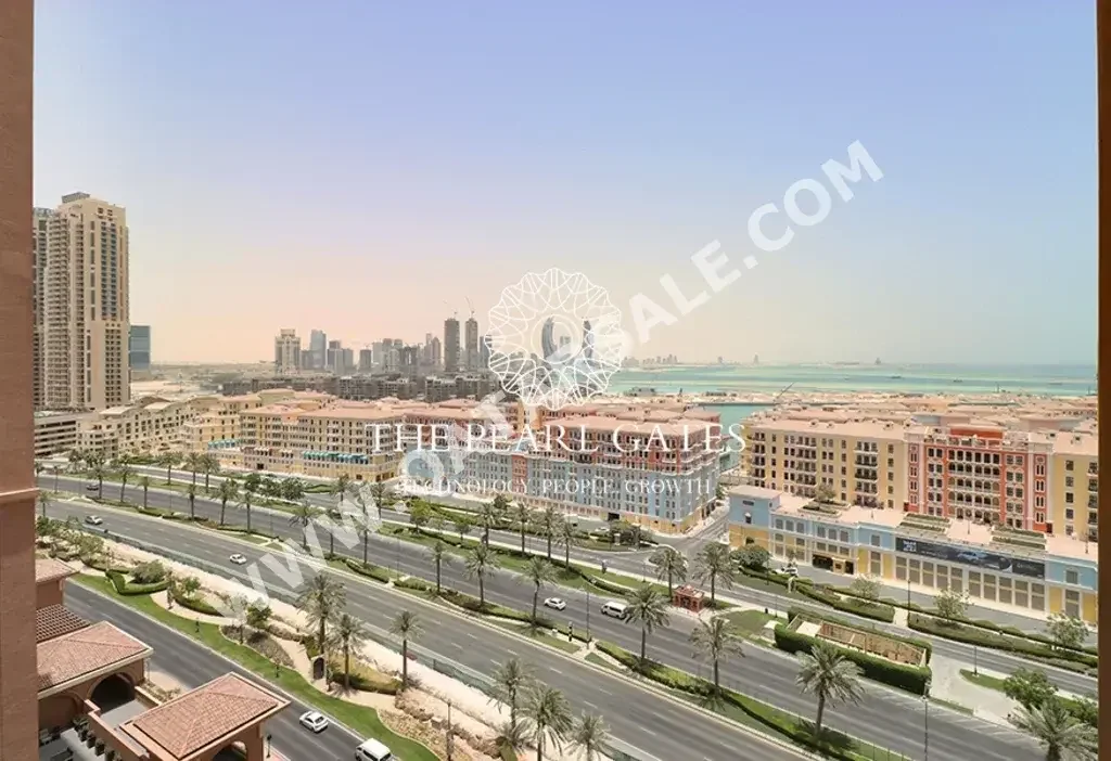 1 Bedrooms  Apartment  For Rent  in Doha -  The Pearl  Semi Furnished