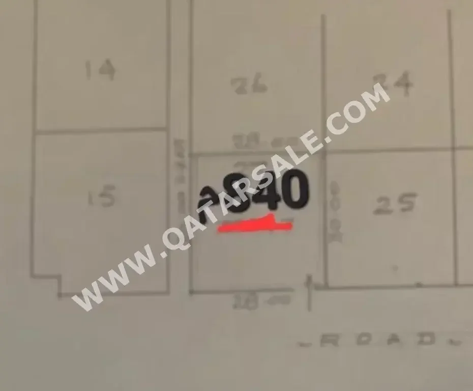 Lands For Sale in Al Rayyan  - Al Gharrafa  -Area Size 840 Square Meter