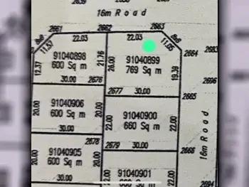 Lands For Sale in Al Wakrah  - Al Wukair  -Area Size 769 Square Meter