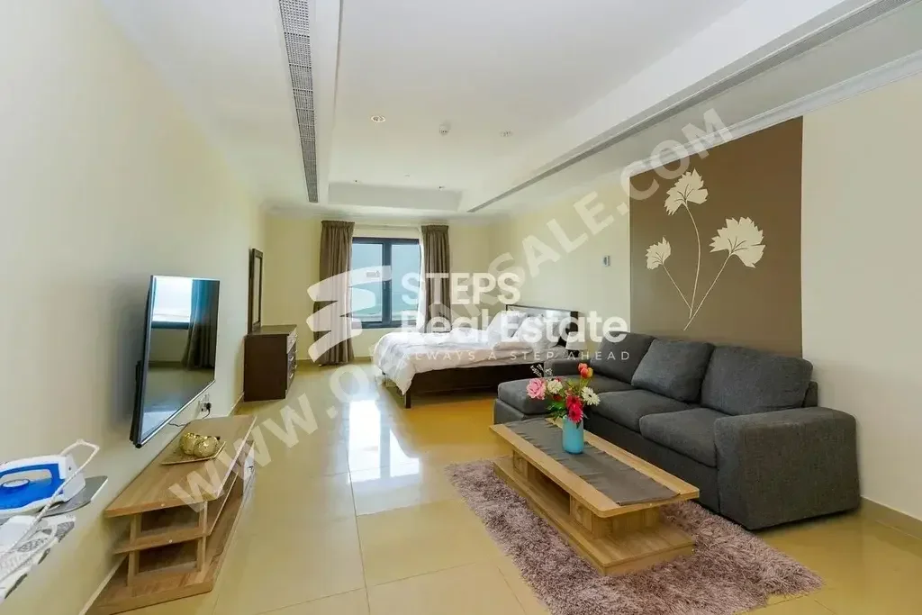 Studio  For Rent  in Doha -  The Pearl  Fully Furnished