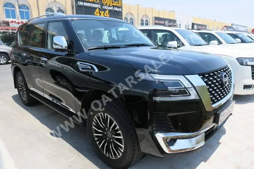 Nissan  Patrol  Platinum  2023  Automatic  0 Km  6 Cylinder  Four Wheel Drive (4WD)  SUV  Black  With Warranty