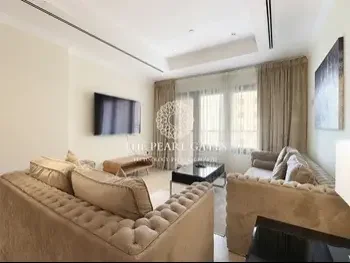 1 Bedrooms  Apartment  For Rent  in Doha -  The Pearl  Fully Furnished