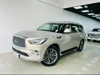 Infiniti  QX  80  2018  Automatic  85,000 Km  8 Cylinder  Four Wheel Drive (4WD)  SUV  Beige  With Warranty