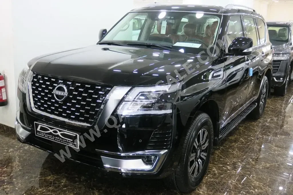 Nissan  Patrol  Titanium  2023  Automatic  0 Km  6 Cylinder  Four Wheel Drive (4WD)  SUV  Black  With Warranty