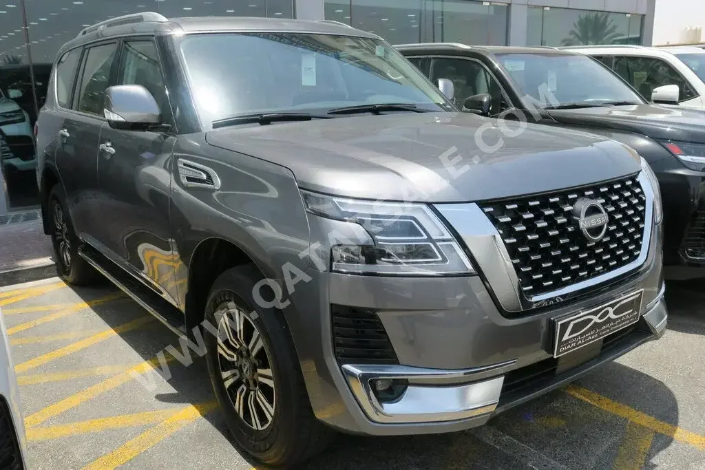 Nissan  Patrol  Titanium  2023  Automatic  0 Km  6 Cylinder  Four Wheel Drive (4WD)  SUV  Gray  With Warranty