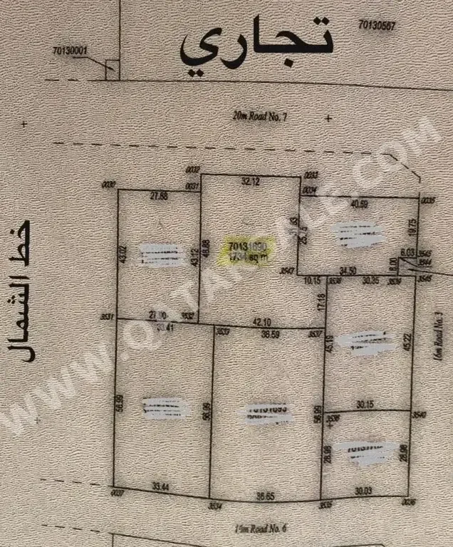 Lands For Sale in Al Daayen  - Al Sakhama  -Area Size 1,734 Square Meter