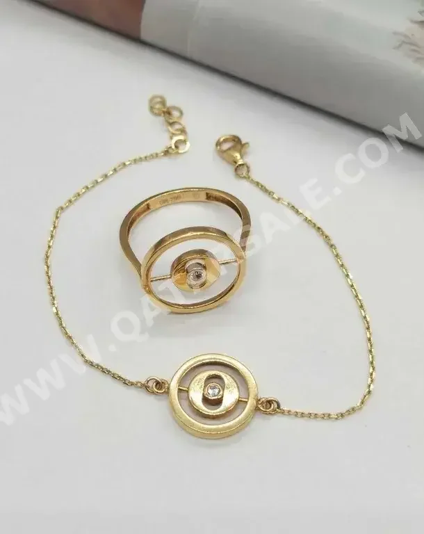 Gold Half Set  Italy  Woman  By Item ( Designers )  Yellow Gold  18k