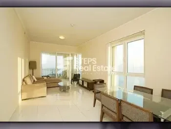 2 Bedrooms  Apartment  For Rent  in Doha -  The Pearl  Fully Furnished