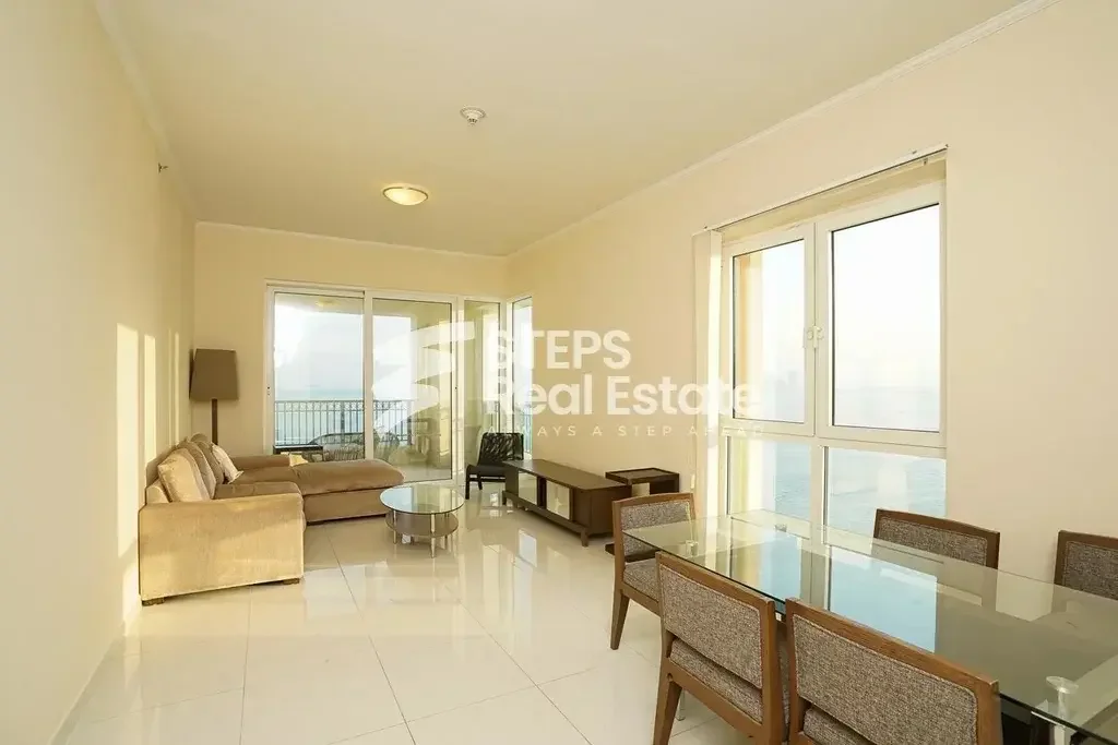 2 Bedrooms  Apartment  For Rent  in Doha -  The Pearl  Fully Furnished