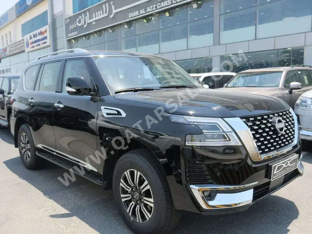 Nissan  Patrol  Titanium  2023  Automatic  0 Km  6 Cylinder  Four Wheel Drive (4WD)  SUV  Black  With Warranty