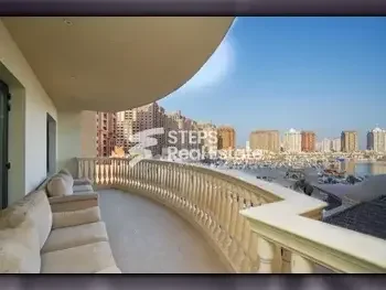 2 Bedrooms  Apartment  For Rent  in Doha -  The Pearl  Fully Furnished