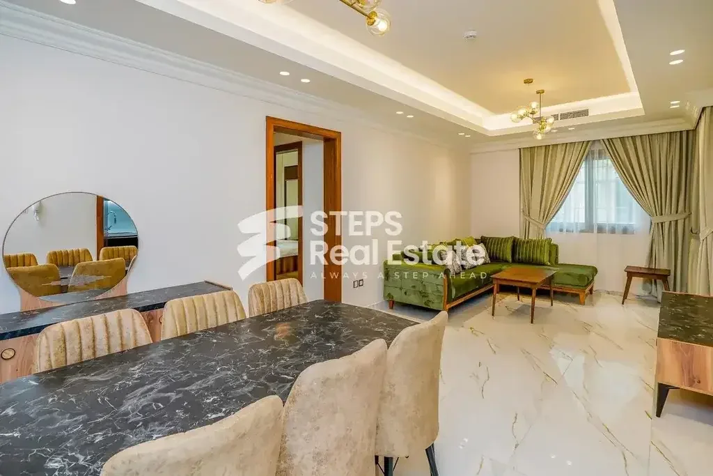 2 Bedrooms  Apartment  For Rent  in Doha -  The Pearl  Fully Furnished