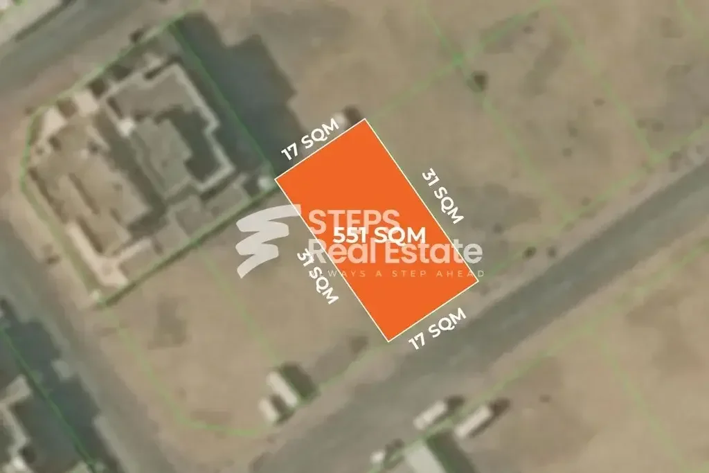 Lands For Sale in Al Khor  - Al Dhakira  -Area Size 551 Square Meter