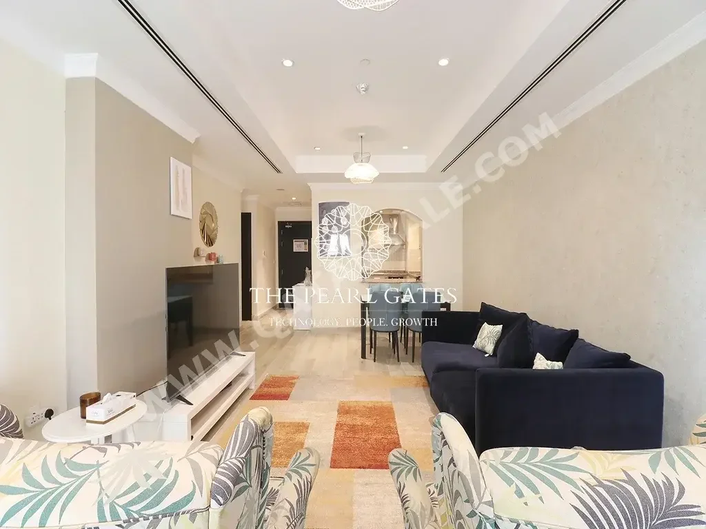 1 Bedrooms  Apartment  For Rent  in Doha -  The Pearl  Fully Furnished