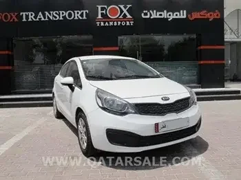 Kia  Rio  Sedan  White  2014