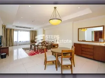 1 Bedrooms  Apartment  For Rent  in Doha -  The Pearl  Fully Furnished