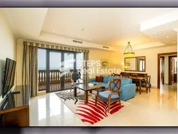 2 Bedrooms  Apartment  For Rent  in Doha -  The Pearl  Fully Furnished