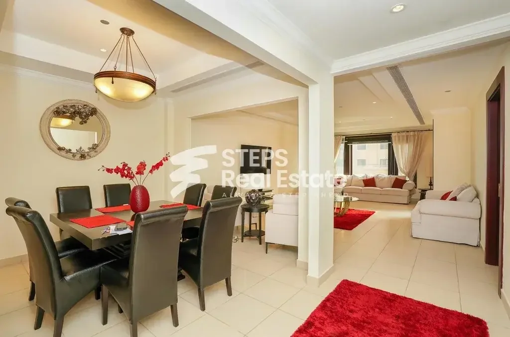 1 Bedrooms  Apartment  For Rent  in Doha -  The Pearl  Fully Furnished