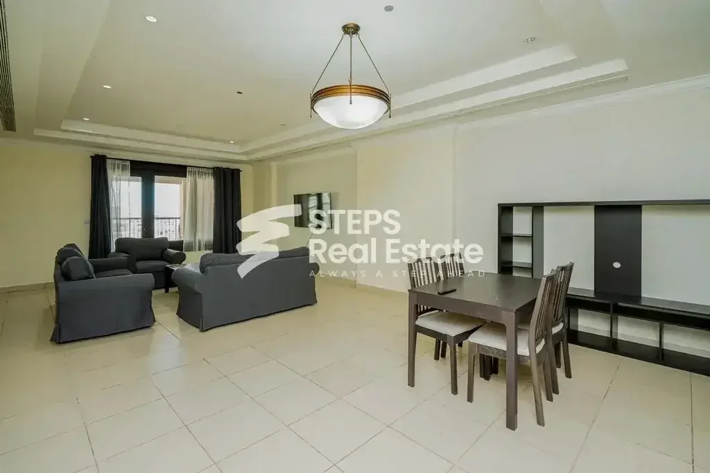 1 Bedrooms  Apartment  For Rent  in Doha -  The Pearl  Fully Furnished