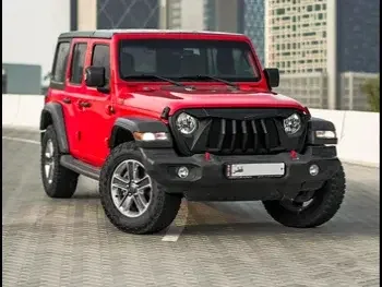 Jeep  Wrangler  Sport  2018  Automatic  50,000 Km  6 Cylinder  Four Wheel Drive (4WD)  SUV  Red  With Warranty