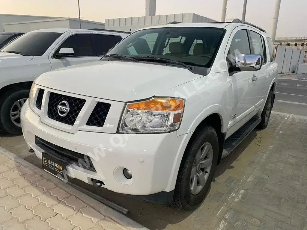 Nissan  Armada  SE  2012  Automatic  150,000 Km  8 Cylinder  Four Wheel Drive (4WD)  SUV  White  With Warranty