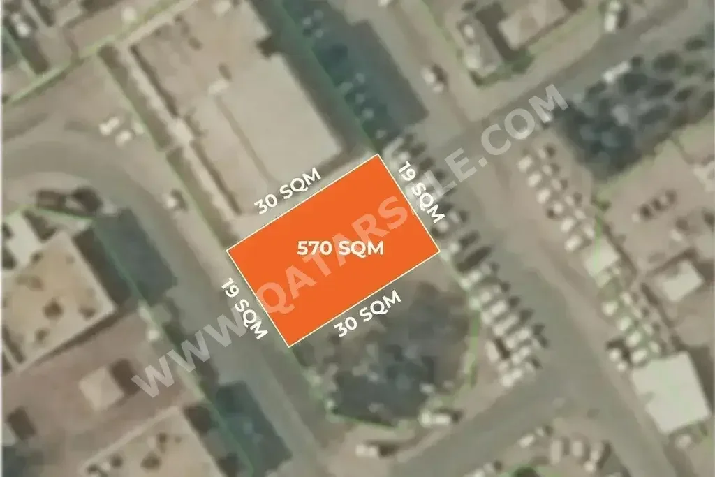 Lands For Sale in Al Rayyan  - Ain Khaled  -Area Size 570 Square Meter