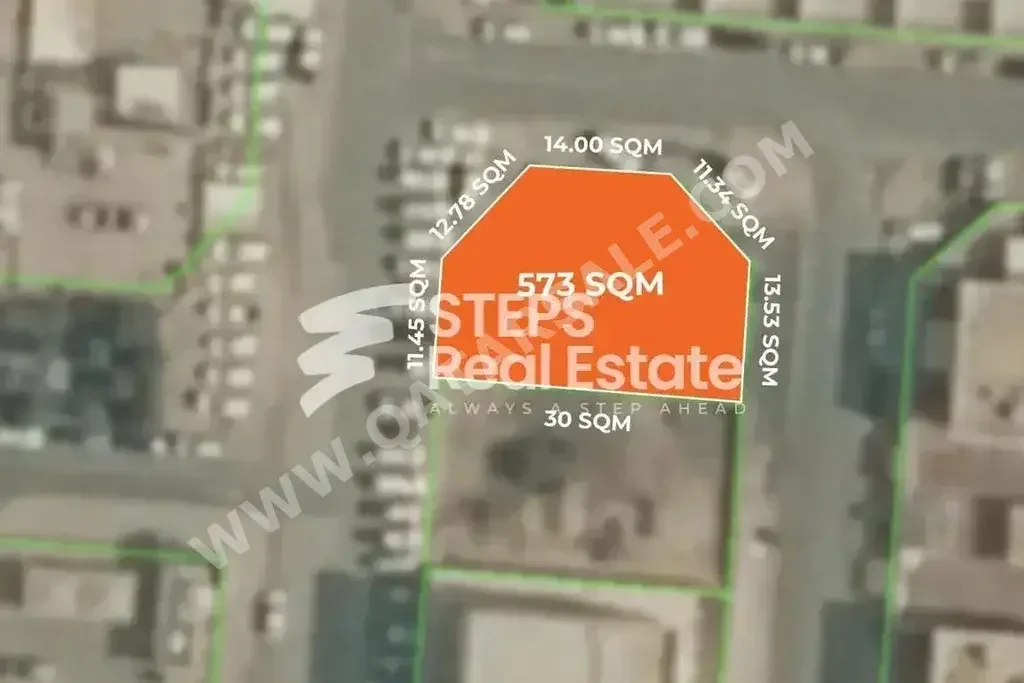 Lands For Sale in Al Rayyan  - Ain Khaled  -Area Size 573 Square Meter